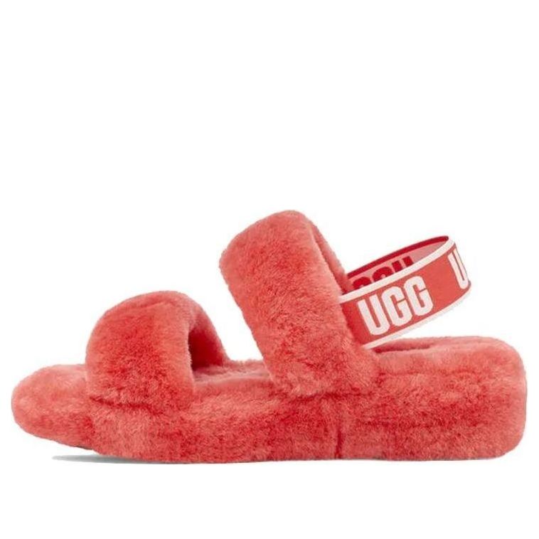 (WMNS) UGG Oh Yeah Thick Sole Red Sandals 1107953-PCRL