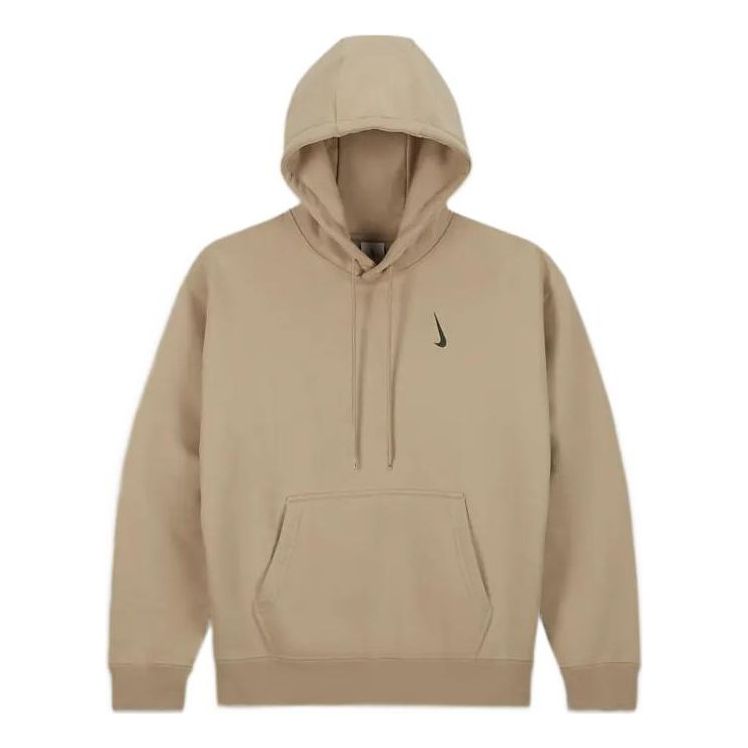 Men's Nike x Billie Eilish Crossover Solid Color Cotton Hooded Long Sleeves Autumn Us Edition Brown DQ7751-202