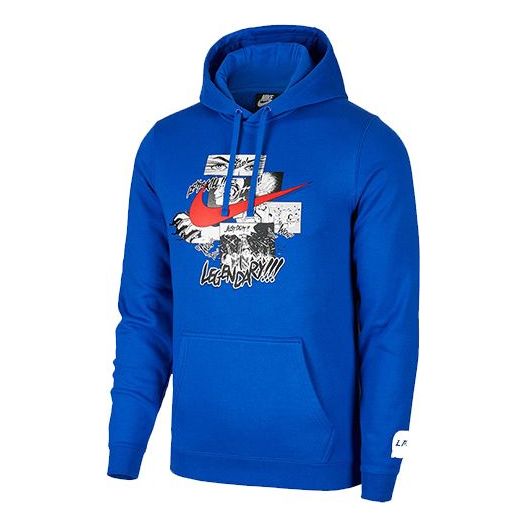 Men's Nike x LPL Crossover League Hooded Long Sleeves Blue CW4329-474