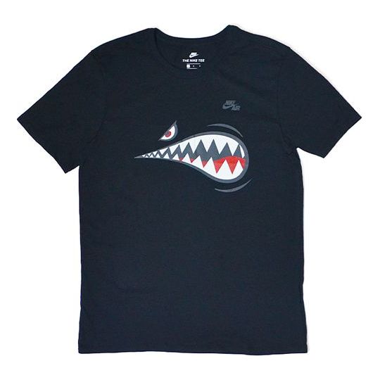 Nike AF1 Quick Dry Sports Shark Short Sleeve Black AQ5525-010