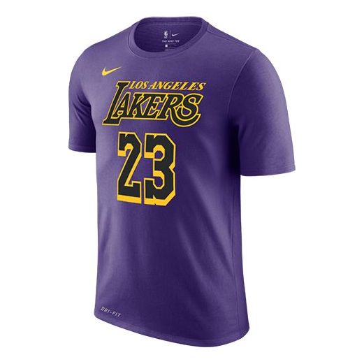 Nike LeBron Basketball Sports Short Sleeve LeBron James 23 Purple AO0895-551