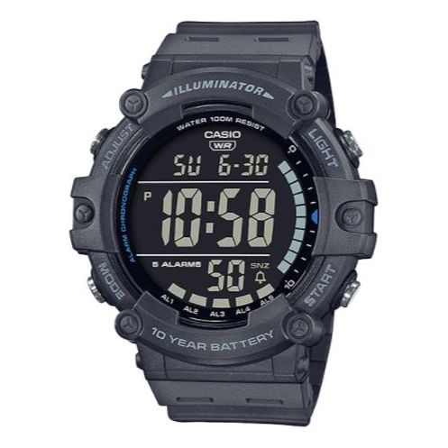 CASIO Sports Waterproof Mens Black Digital AE-1500WH-8B