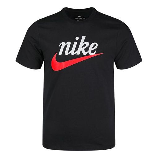 Men's Nike Sportswear Large Short Sleeve Black T-Shirt BV7679-010