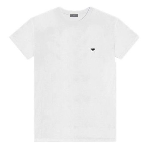 DIOR Black Bee Embroidered Short Sleeve Unisex White 733J603B0446-C089