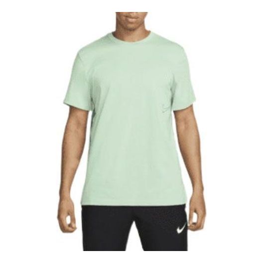 Men's Nike Dri-FIT Logo Solid Color Training Sports Short Sleeve Malachite Green T-Shirt DM6669-308