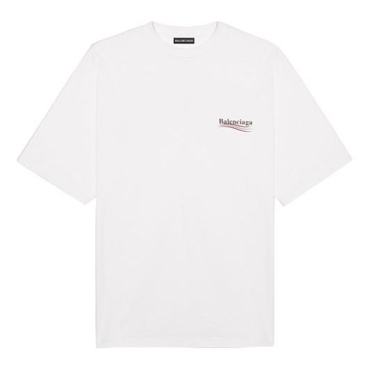 Balenciaga Logo Printed Small logo Male White 620969TIV529040