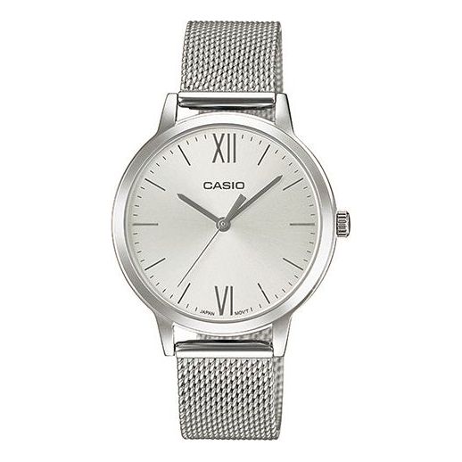 CASIO Stainless Steel Strap Quartz Waterproof White Analog LTP-E157M-7AEF
