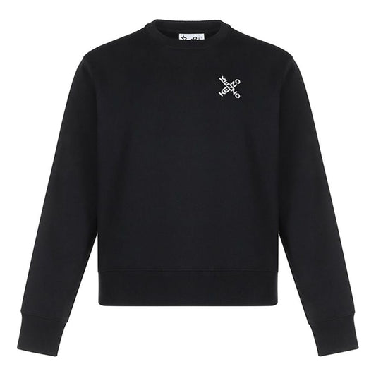 Men's KENZO Little X Round Neck Sports Black FA65SW0014MS-99