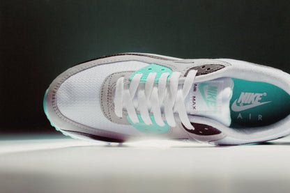 Air Max 90 - White/Particle Grey/Hypher Turq/Black