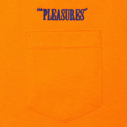 Balance Embroidered Pocket Tee - Orange