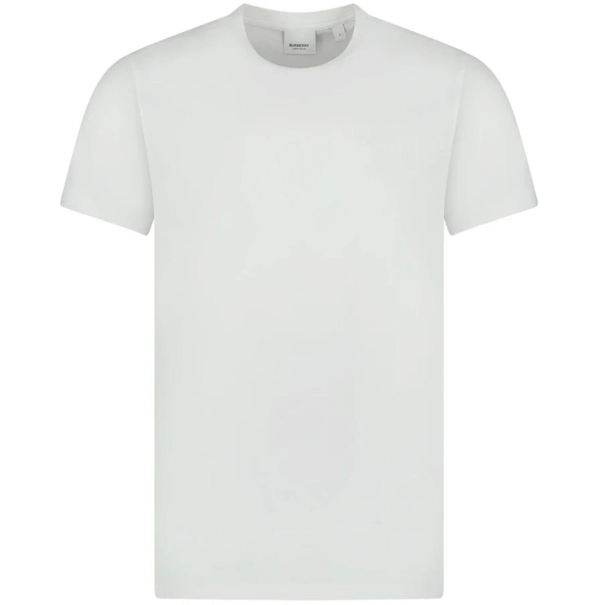 Burberry White Embroidered Logo T-Shirt