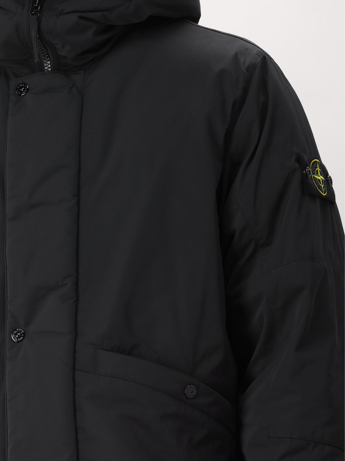 Stone Island Parka Donsjas Zwart