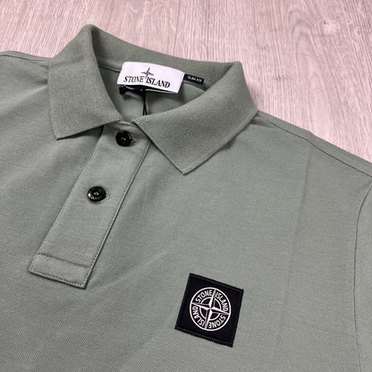 Stone Island Patch Polo Shirt - Sage