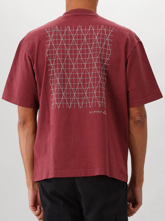 Stone Island T-shirt Bordeaux Rood