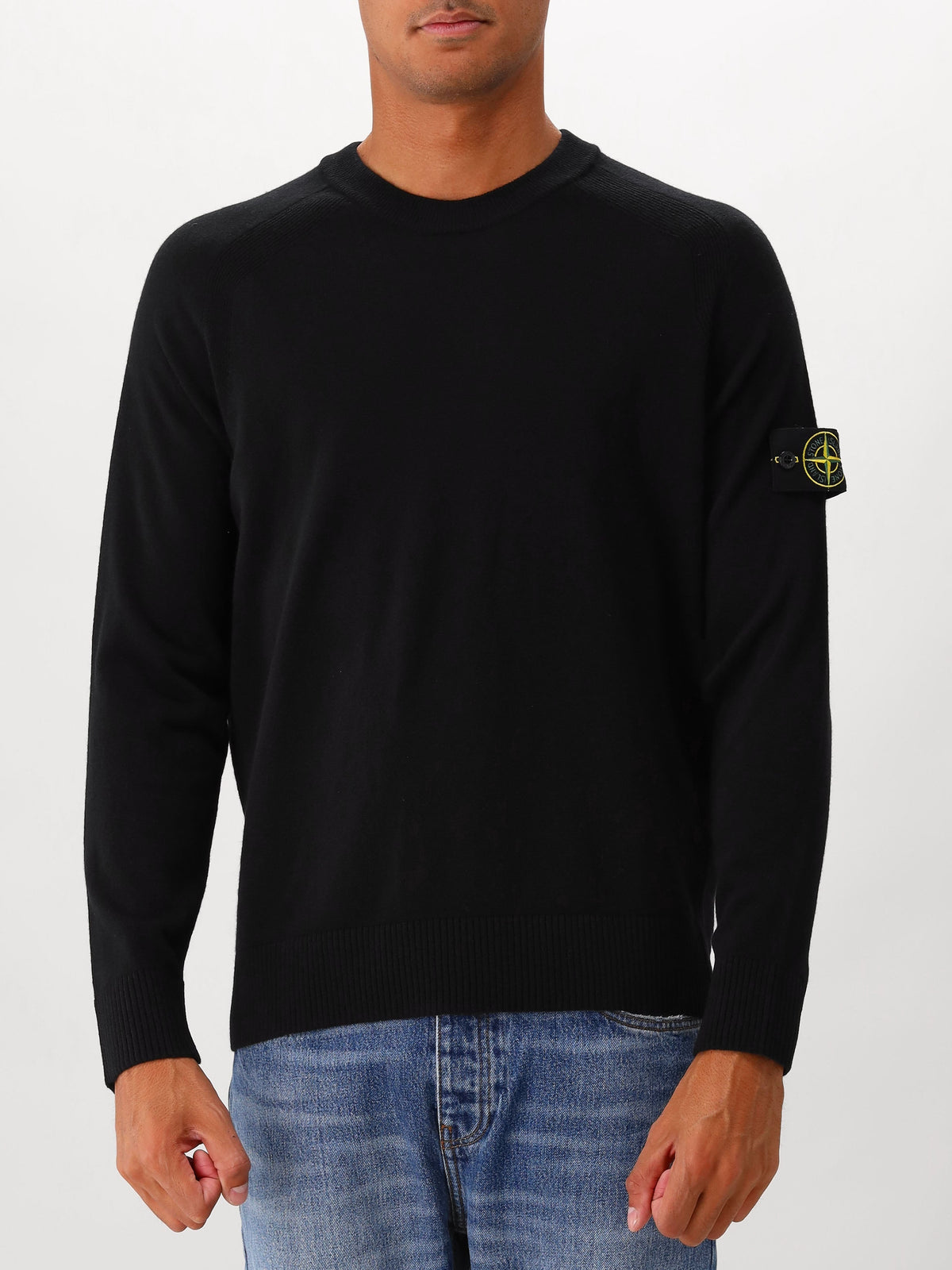 Stone Island Gebreide Trui Zwart