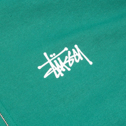 Basic Zip Hoodie - Dark Green