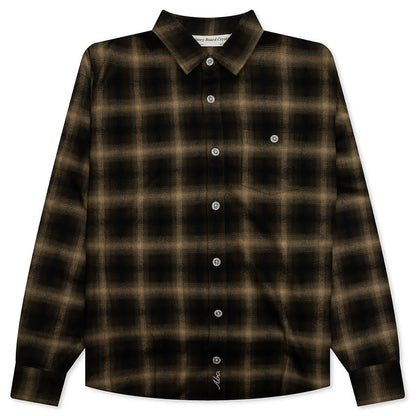 Abc. Flannel Plaid Puffer Quilted Jacket - Green